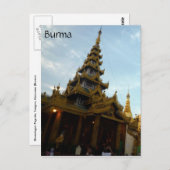 Shwedagon stupa postkarte (Vorne/Hinten)