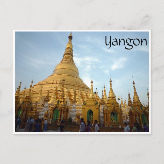 Shwedagon Yangon Postkarte (Vorderseite)