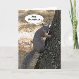 Shweetheart-Eichhörnchen-Valentinstag-Karte Feiertagskarte