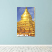 Shwezigon Pagoda in Bagan, Bagan (Pagan), 2 Leinwanddruck (Insitu (Holzboden))
