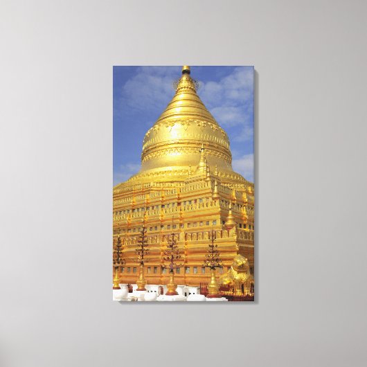 Shwezigon Pagoda in Bagan, Bagan (Pagan), 2 Leinwanddruck (Vorderseite)