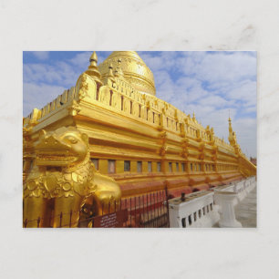 Shwezigon-Pagode in Bagan, Bagan (Pagan), Postkarte