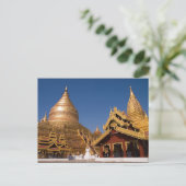 Shwezigon Paya Postcard Postkarte (Stehend Vorderseite)