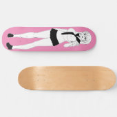 Shy Anime School Girl Skateboard Deck (Horizontal)