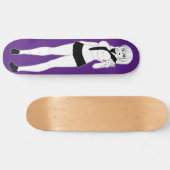 Shy Anime School Girl Skateboard Deck (Horizontal)