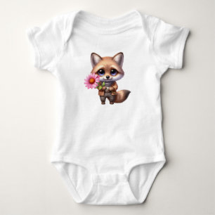 Shy Baby Fox Strampler
