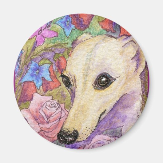 Shy Blume Whippet Magnet (Vorne)