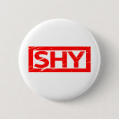 Shy Briefmarke Button (Vorderseite)