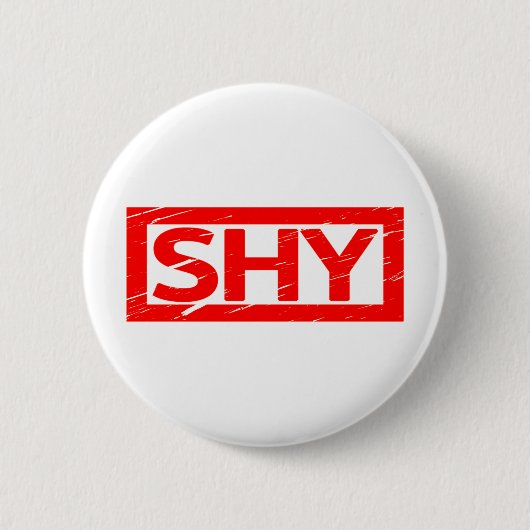 Shy Briefmarke Button (Vorderseite)
