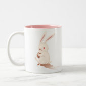 Shy Bunny Pink Two Tone Tasse (Links)
