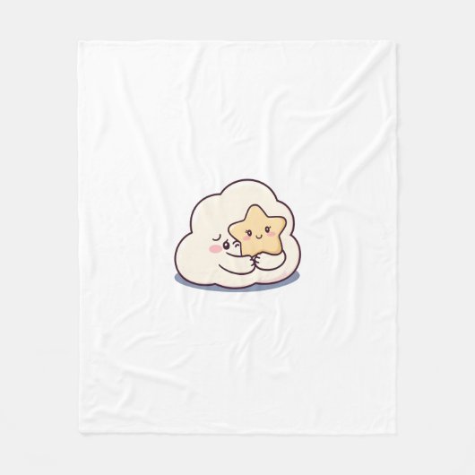 Shy Cloud umarmt einen Star Fleecedecke (Vorderseite)