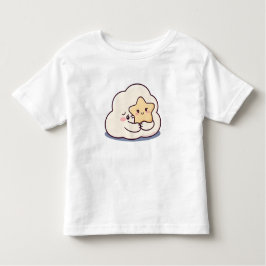 Shy Cloud umarmt einen Stern - Dreamy Niedlich Sky Kleinkind T-shirt