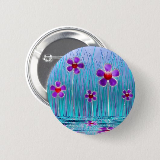 Shy Daisies Button (Vorne & Hinten)