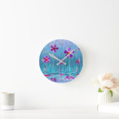 Shy Daisies Clock Runde Wanduhr (Zuhause)