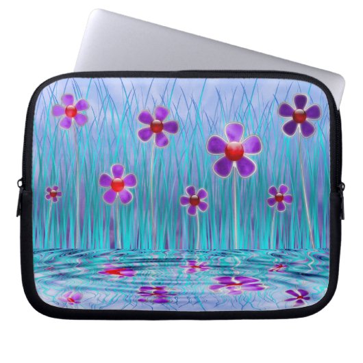Shy Daisies Laptop Sleeve (Vorderseite)