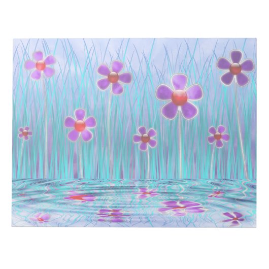 Shy Daisies Notepad Notizblock (Vorderseite)