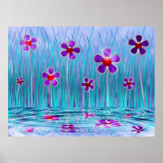 Shy Daisies Print Poster (Vorne)