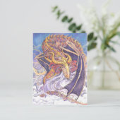 Shy Dragon Postkarte (Stehend Vorderseite)