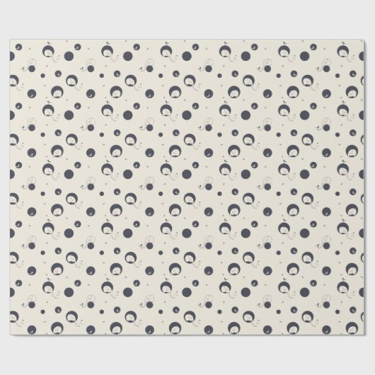 Shy Elephant Pattern Geschenkpapier (Flach)