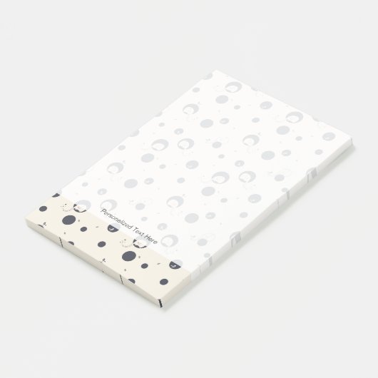 Shy Elephant Pattern Post-it Klebezettel (angewinkelt)