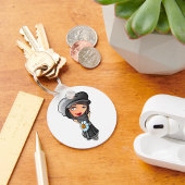 Shy French Girl Schlüsselanhänger