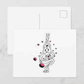 Shy Ghost Postkarte (Vorne/Hinten)