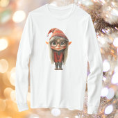 Shy Girl Christmas Elf Men's T-Shirt