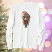 Shy Girl Christmas Elf Women's T-Shirt