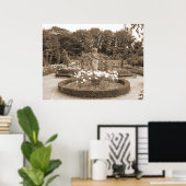 Shy Girl in den Rose Poster (Heimbüro)