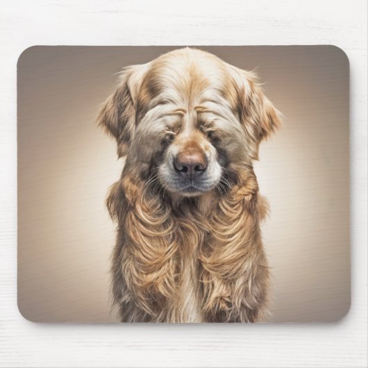 Shy Golden Retriever Mousepad (Vorne)