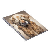 Shy Golden Retriever Notizblock (Rechte Seite)