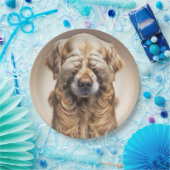 Shy Golden Retriever Pappteller (Party)