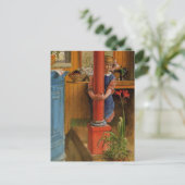 Shy Grandtochter 1918 Postkarte (Stehend Vorderseite)