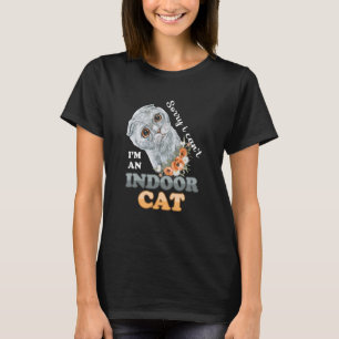 Shy Grey Kitty Sorry, dass ich keine Indoor Cat Wi T-Shirt