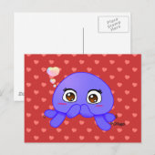 Shy Jellyfish Postkarte (Vorne/Hinten)