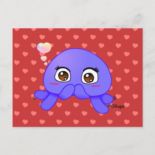 Shy Jellyfish Postkarte (Vorderseite)