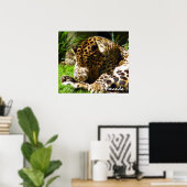 Shy Leopard Poster (Heimbüro)