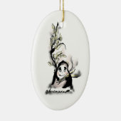 Shy Mr. Leaf Keramik Ornament (Rechts)