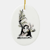 Shy Mr. Leaf Keramik Ornament (Vorne)