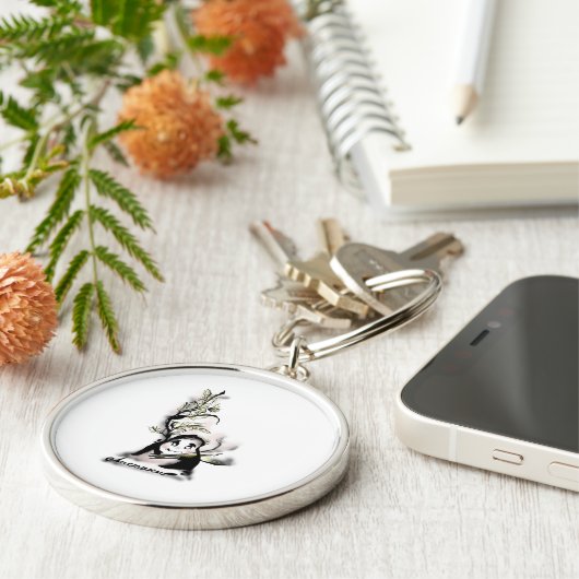 Shy Mr. Leaf Schlüsselanhänger (Seite)