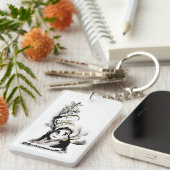 Shy Mr. Leaf Schlüsselanhänger (Vorderseite rechts)