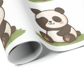 Shy Panda Moment Geschenkpapier (Rolleneckpunkt)