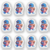 Shy Platypus 12 Aufkleberblatt Aufkleber (Vorderseite)