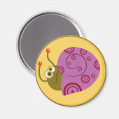 Shy Snail Magnet (Vorderseite/Rückseite)