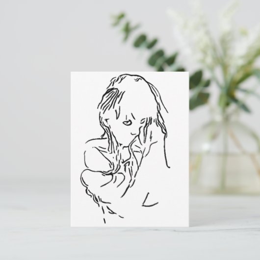 Shy Stuff Postkarte (Stehend Vorderseite)