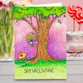 Shy Valentine Grußkarte von Nicole Janes Karte