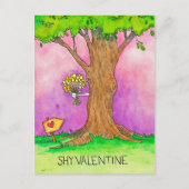 Shy Valentine Postcard von Nicole Janes Postkarte (Vorderseite)