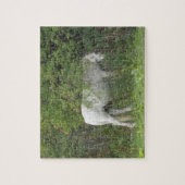 Shy White Horse Puzzle (Vertikal)