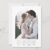 SHYLAH Classic Neutral Elegant Boho Einzigartige H Save The Date (Vorderseite)