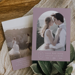 SHYLAH Lila Lilac Minimalistisch Dusty Rose Weddin Save The Date